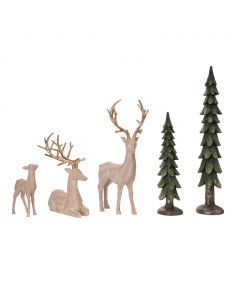 ’s Selection Reindeer Family Figures 5 Pieces
