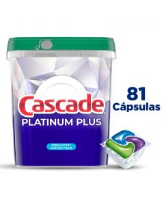 Cascade Platinum Plus ActionPacs Dishwasher Detergent 81 Units