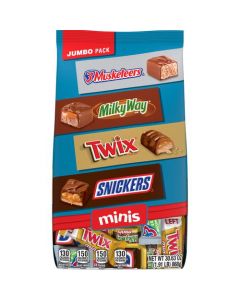 Snickers, Twix, Milky Way And 3 Musketeers Chocolate Minis Variety Pack 868 g / 30.63 oz