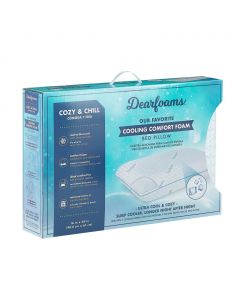 Dearfoam Viscoelastic Foam Cooling Memory Foam Pillow 40.6 cm x 61 cm / 16“ x 24”