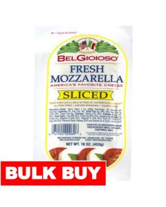 Belgioioso Fresh Sliced Mozzarella Log 453 g / 16 oz