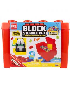 Block Tech Storage Case with Assorted Blocks and Figures