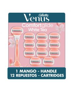 Gillette Venus Women's Razor Venus Comfortglide White Tea / 12 Moisturizing Cartridges