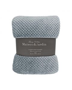 Maison and Jardin King Size Velvet Blanket 274.3 cm x 228.6 cm / 108" x 90"