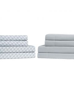 Adare Home King Sheet Set in Microfiber Fabric 8 Pieces