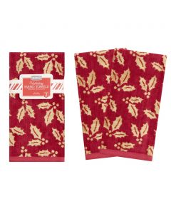 Selection Christmas Hand Towel Set 2 Pieces