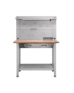 Seville Classics UltraHD Illuminated Worktable 121 cm x 60.96 cm x 165 cm / 48" x 24" x 65"