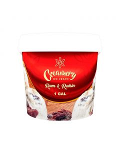 Creamery Rum Raisin Ice Cream 3.78 L / 1 gal