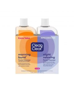 Clean & Clear Day-Night Facial Cleansers 2 Units / 240 mL