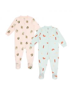 Pekkle One Piece Footie Baby Sleepers 2 Units