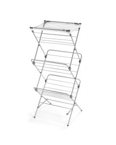 Polder 3-Tier Folding Drying Rack 60.96 cm × 50 cm × 144 cm / 24" × 19.69" × 56.69"