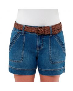 One5One Women's Denim Shorts with Belt