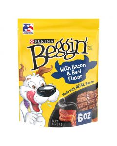 Purina Beggin Strips Bacon Flavor Dog Treat 6 Units / 170 g / 6 oz