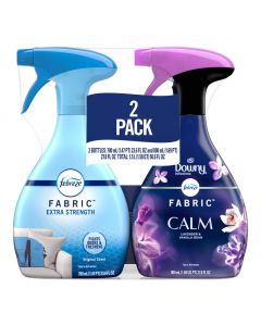 Febreze Extra Strength Fabric Refresher Spray 700 mL / 23.6 oz + Downy Calm 800 mL / 27 oz
