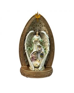 Selection Holy Family Figurine with Background Light and Batteries Included
