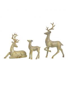 Selection Christmas Reindeer Decoration Set 3 Pieces
