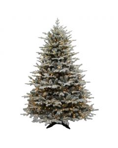 Selection Floked Illuminated Christmas Tree 2.3 m / 7.5'