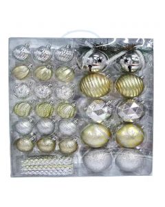 Selection Christmas Decoration Set 80 Pieces