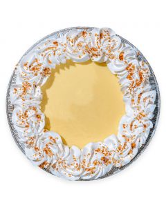 Selection Lemon Pie Covered with Vanilla Glaze Freshly Baked