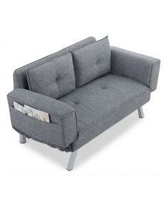 Prestige Patio Gray Sofa Bed with Cushions
