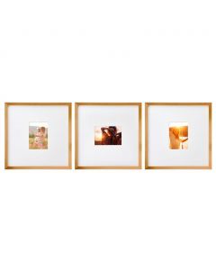 Mikasa Home Accents 3 Photo Frame Set 38.10 cm x 38.10 cm x 1.98 cm / 15" x 15" x 0.78"