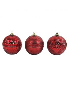 Selection Decorative Christmas Ornaments Set 3 Pieces