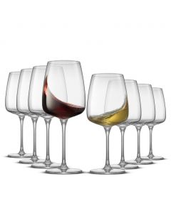 JoyJolt Glass Wine Glasses 8 Pieces