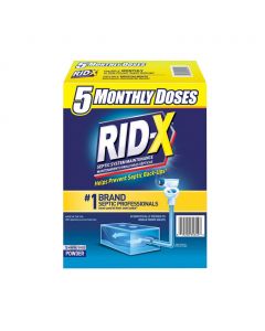 RID-X Septic Tank Maintenance Powder 5 Monthly Doses 1.39 Kg / 3.06 lb