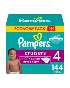 Pampers Cruisers Baby Diapers Size 4 / 144 Units