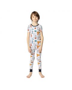 Kids Headquarters Boys' Cotton Pajamas 4 Pieces