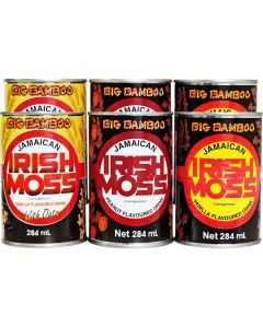 Big Bamboo Assorted Flavor Irish Moss Drink 6 Units / 284 mL
