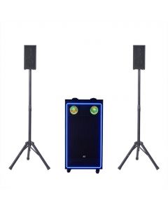 Stage Pro DJ Audio and Lighting System with LED Lights