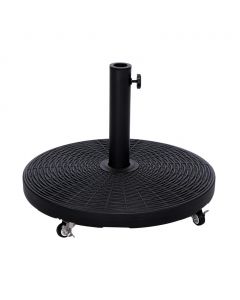 Round Resin Umbrella Base with Wheels 26.76 kg / 59 lb