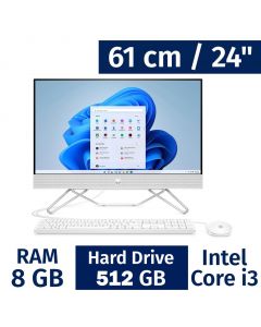 HP 61 cm / 24” Inches Desktop Computer Intel Core i3 8 Gigabytes / 512 Gigabytes 24-cb1032la