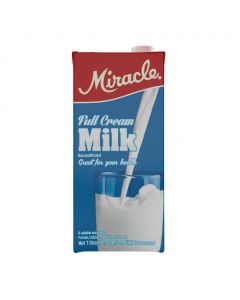 Miracle UHT Reconstituted Whole Milk 12 Units / 1 L