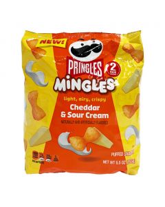 Pringles Mingles Cheddar and Sour Cream Puffed Snacks 2 Units / 155 g / 5.5 oz