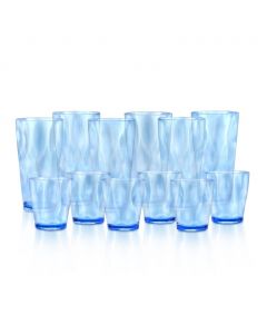 CreativeWare Acrylic Tumbler Set 12 Pieces