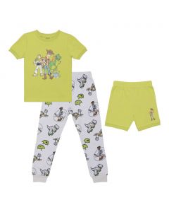 Disney Boy's Soft Cotton Pajama Set 3 Pieces