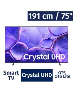 Samsung 191 cm / 75" Inch Tizen 4K Crystal UHD Smart TV UN75U8000FFXZA