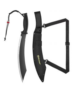Kilimanjaro Machete with Rubber Handle and Shoulder Strap