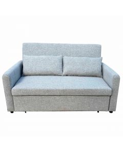 HK Sunhouse Gray Sofa Bed with 2 Pillows