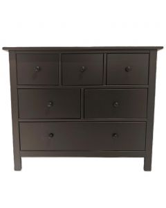 Lutong 6 Drawer Solid Wood Dresser 96.01 cm x 48.01 cm x 79.25 cm / 37.8" x 18.9" x 31.2"