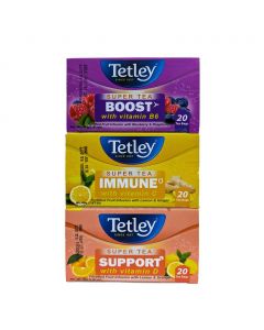 Tetley Tea and Infusions with Vitamins in Assorted Flavors 3 Units / 40 g / 1.41 oz