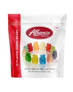 Albanese Gummy Bears Assorted Flavors 1.02 Kg / 2.25 lb