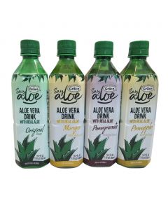 Grace Aloe Vera Drink Assorted Flavors 4 Units / 500 mL / 16.9 oz