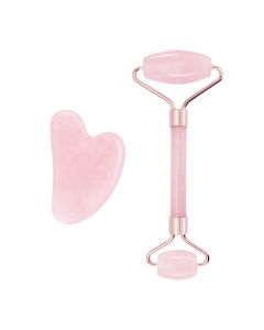 Danielle Creations Gua Sha and Facial Roller Massager Set 2 Pieces