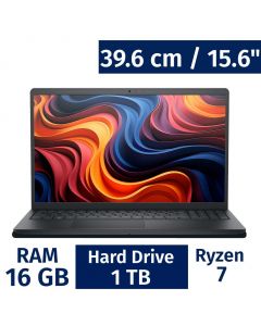 Dell 39.6 cm / 15.6” Inches Laptop AMD Ryzen 7 / 16 Gigabytes / 1 Terabyte 7GWKM