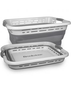 Brookstone Folding Clothing Basket 2 Units