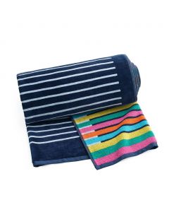 Caro Home Reversible Cotton Beach Towel 91 cm x 172 cm / 36“ x 68”