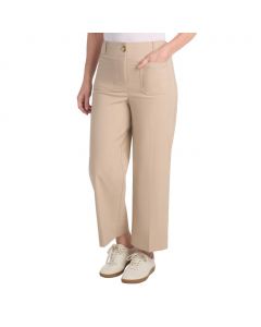Dalia Wide-Leg Pants with Front and Back Pockets for Women